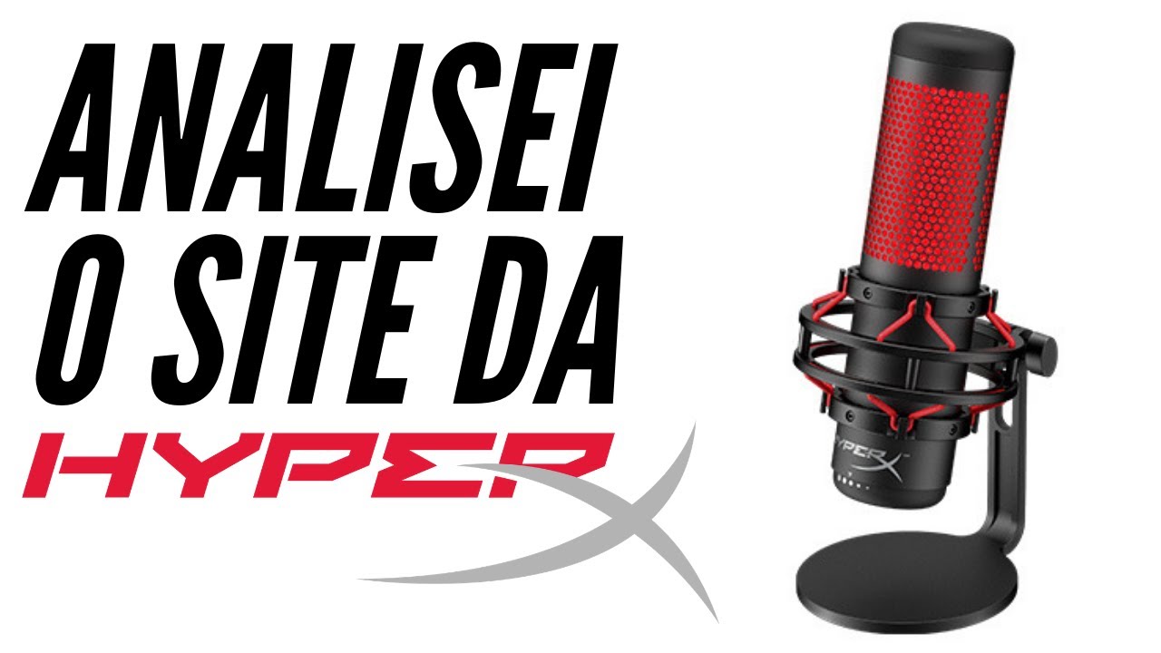 Analisei o Site da Hyperx - Quadcast - Microfone para Streaming