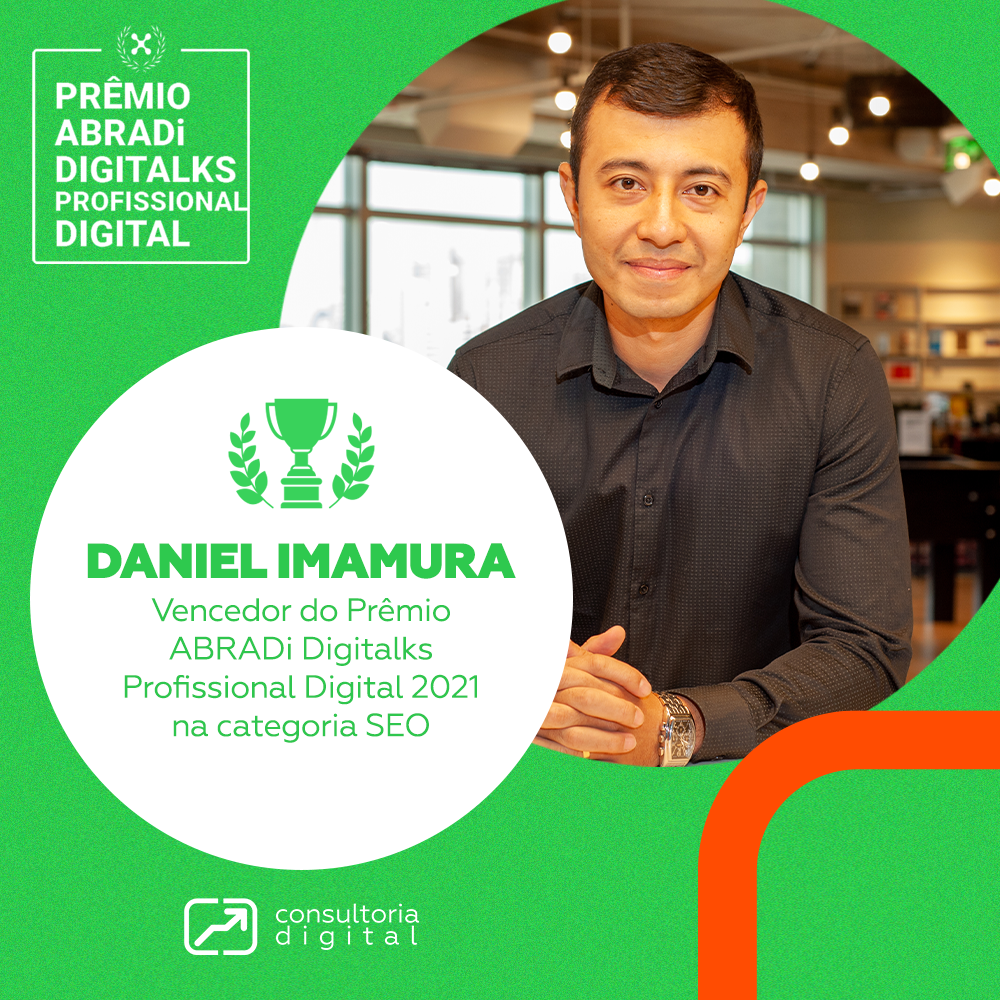 Daniel Imamura, vencedor na categoria de SEO